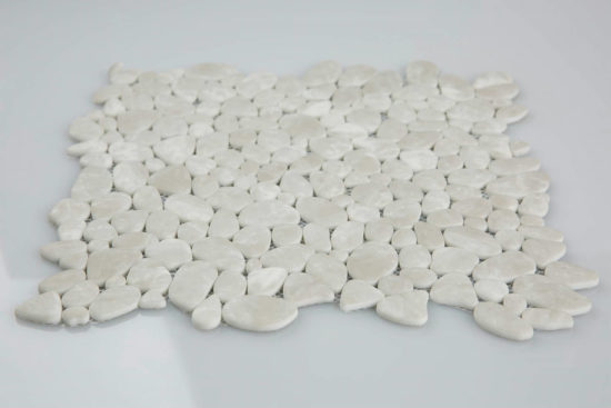12X12 Light Grey Pebble Mosaic | Arley Wholesale