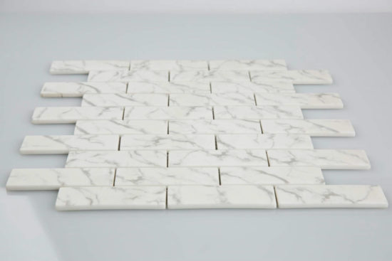 1X4 White Brick Mosaic | Arley Wholesale