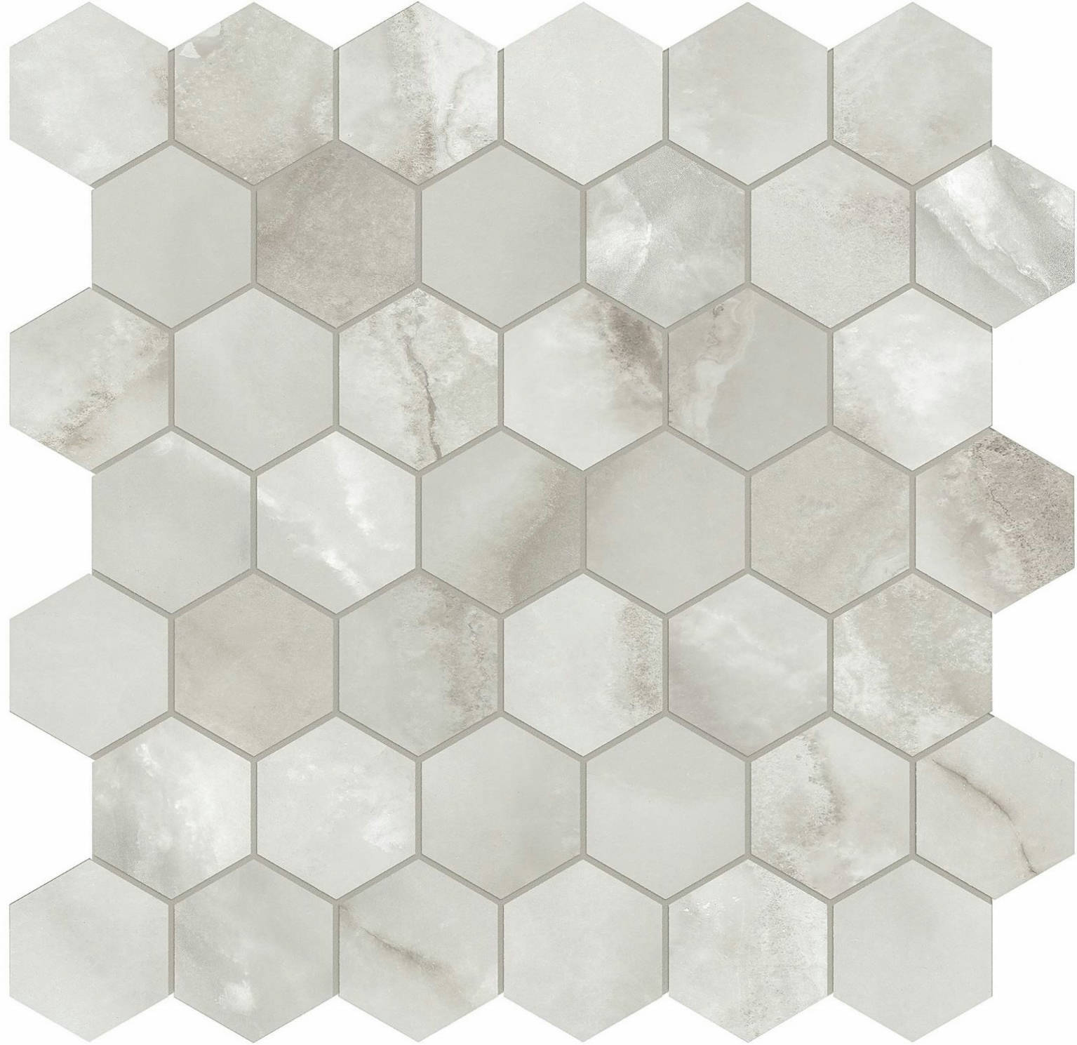 Sorrento Onyx Honed 2" Hex Mosaic | Arley Wholesale