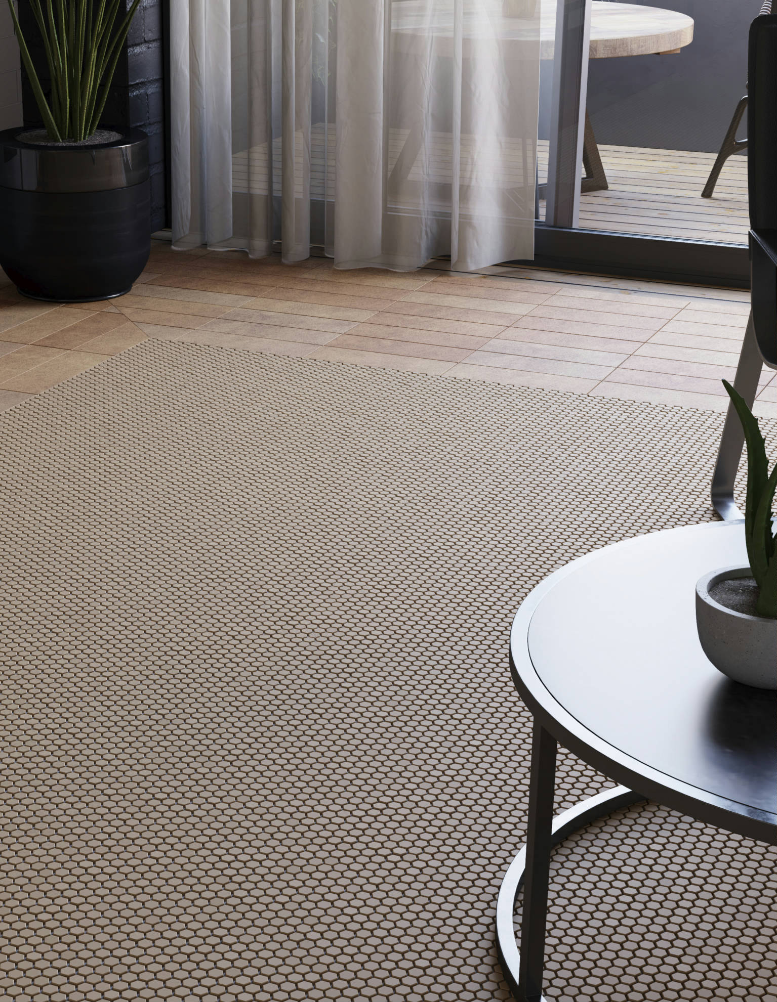Carob Field Tile, Biscotti Complex Mosaic | Arley Wholesale