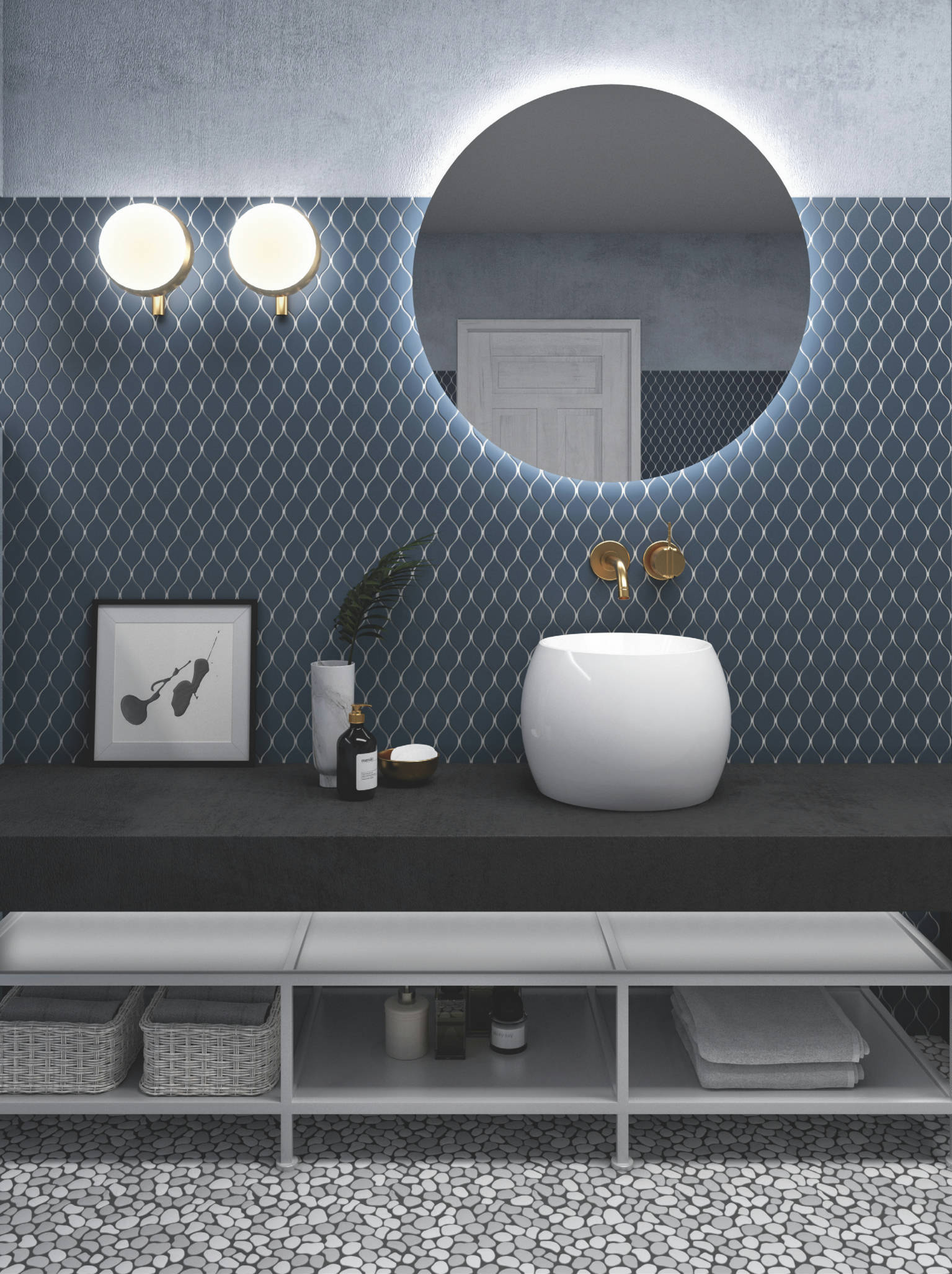 Waves Mosaic, Rockway Mosaic | Arley Wholesale